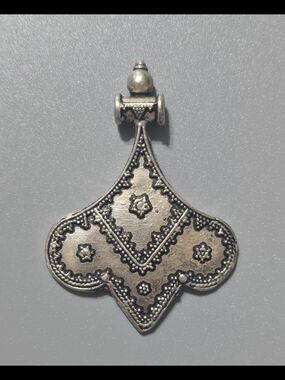 Ornate Vintage-Style Silver Pendant